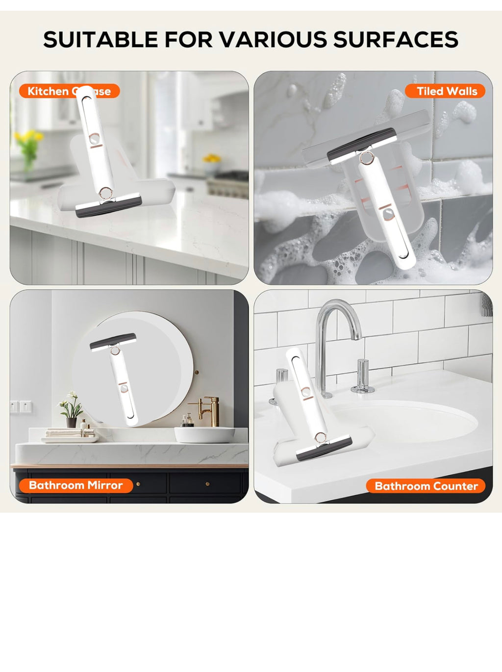 Portable Self-Squeeze Short Mop,