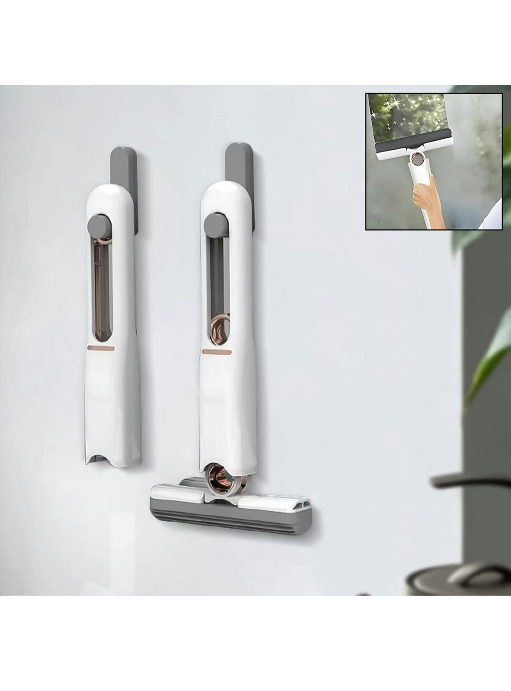 Portable Self-Squeeze Short Mop,