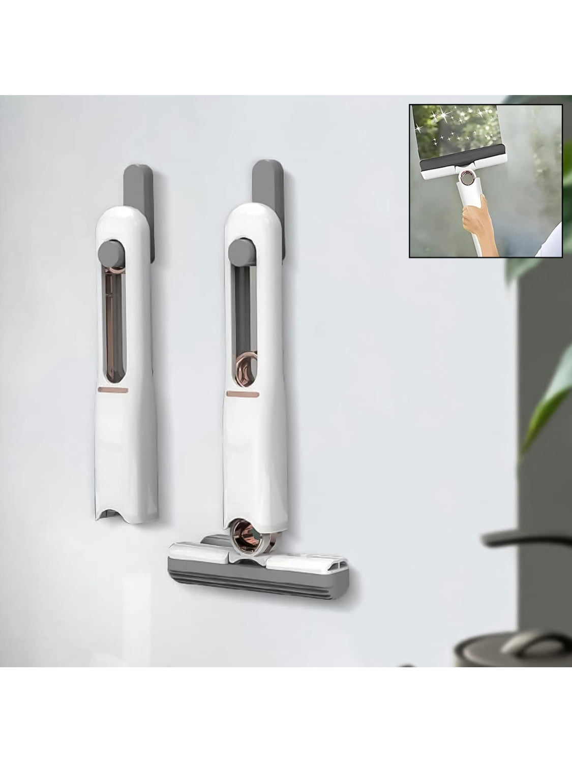 Portable Self-Squeeze Short Mop,