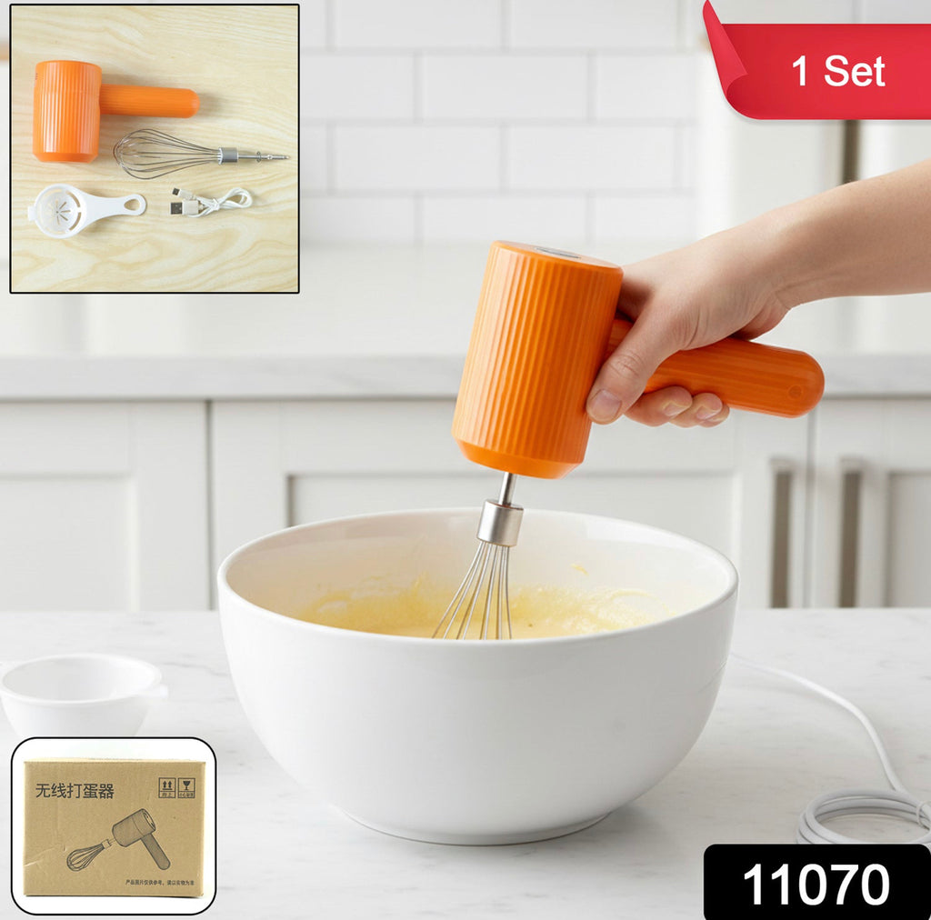 Portable USB Rechargeable Handheldwhisk Mixer/Beater